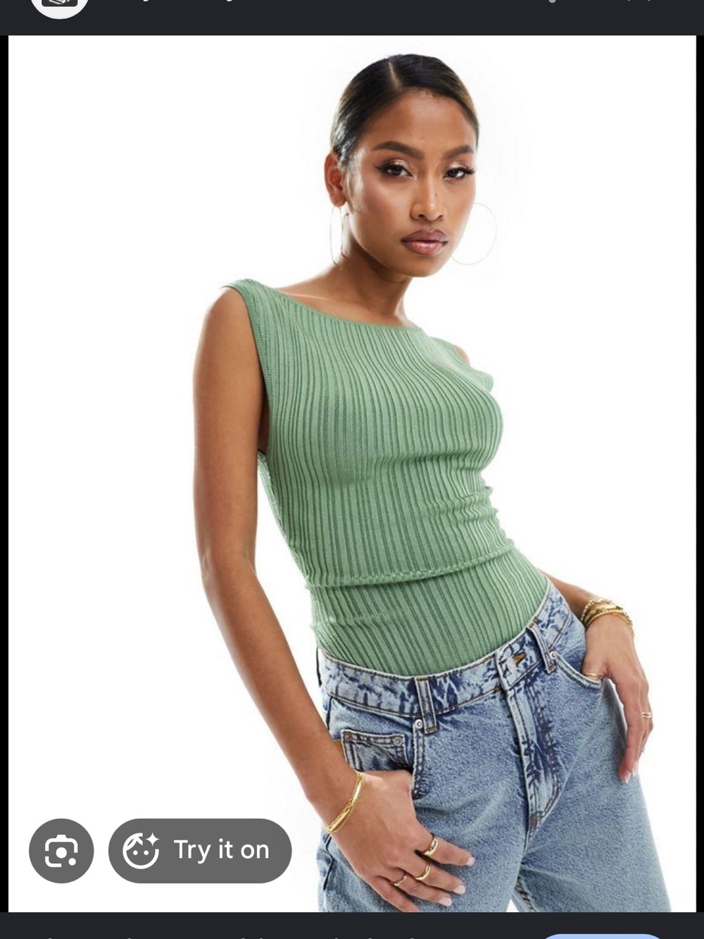 Abercrombie Glossy Slash Bodysuit